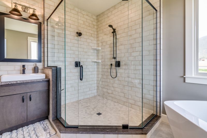 Walk-In Shower with Glass Walls